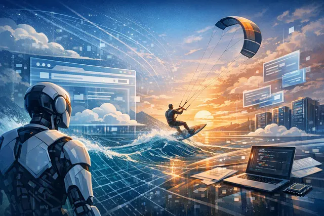 Cloudflare Kitesurf browser AI agent concept visualization