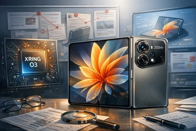 Concept render of the Xiaomi Mix Fold 5 showing its wider inner display and rounded corners