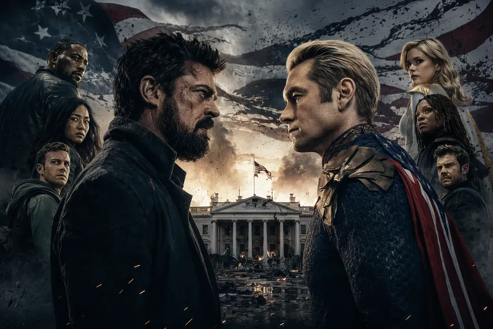 The Boys series finale Blood and Bone featuring a climactic clash between Billy Butcher and Homelander