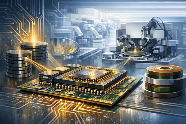 TSMC CoWoS advanced packaging yield and roadmap illustration