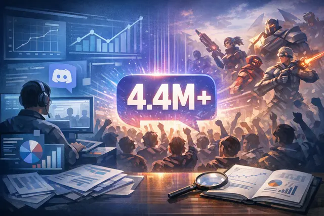 Marvel Rivals official Discord server interface showing 4.4 million members and in-game shop integration