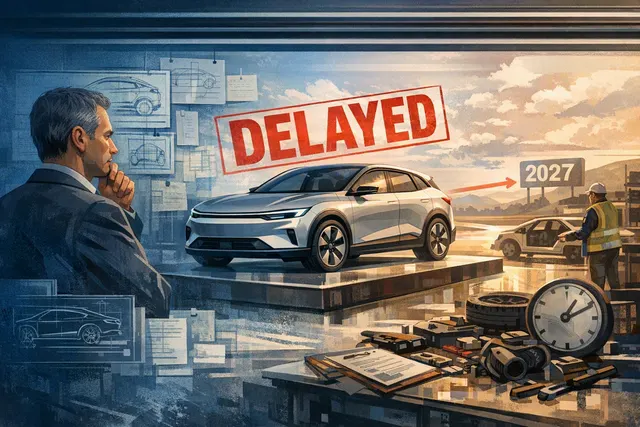 Lucid Cosmos EV delay concept illustration