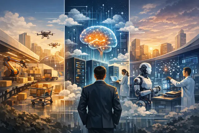 What did Alibaba announce alongside its fiscal first quarter 2027 results about restructuring the company around artificial intelligence and
