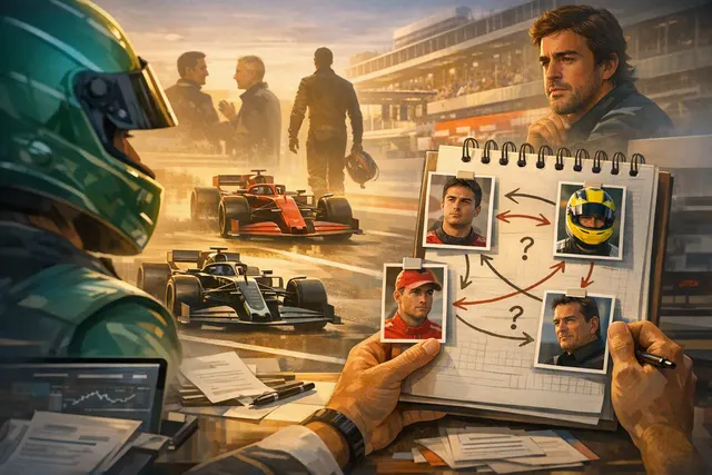 F1 driver market reshuffle triggered by Fernando Alonso