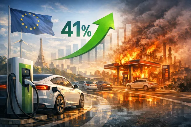 What were the key trends in Europe's electric vehicle market in May 2026, including the 41% jump in BEV registrations across Europe, the imp