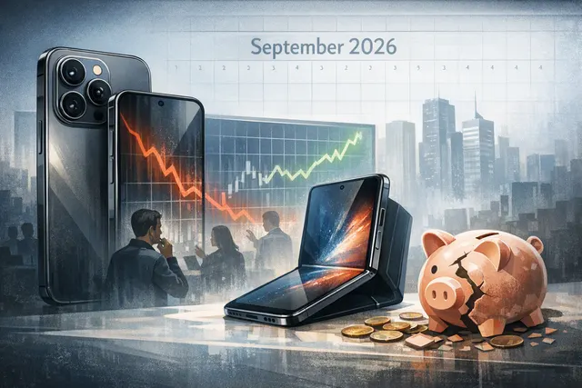 Conceptual image of Apple’s rumored iPhone 18 Pro premium launch and foldable iPhone strategy