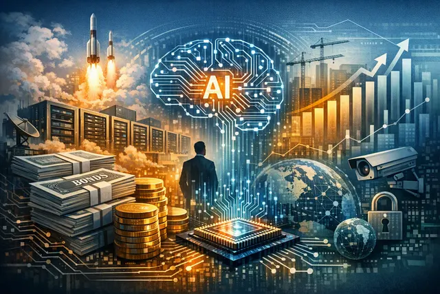 What explains the nearly $570 billion wave of global AI related debt issuance expected in 2026, and why have credit markets assigned no risk