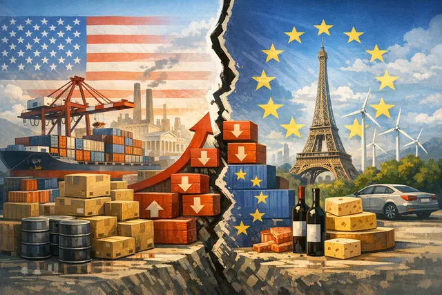 What was the European Commission's cautious endorsement of the new 10% U.S. tariffs on EU goods in late July 2026, how did EU leaders and ot