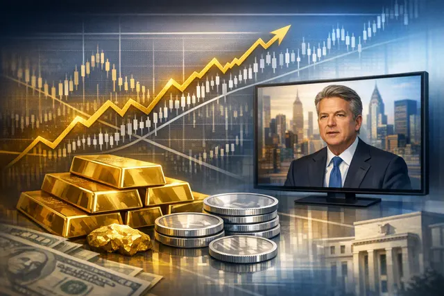 How did gold and silver perform in the reported session, what did Morgan Stanley CIO Mike Wilson say on Bloomberg TV about gold’s 25 year bu
