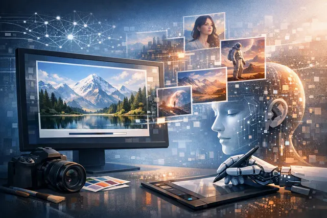 AI 生成的編輯主圖,主題為 AHK 自動化腳本與遊戲視窗座標